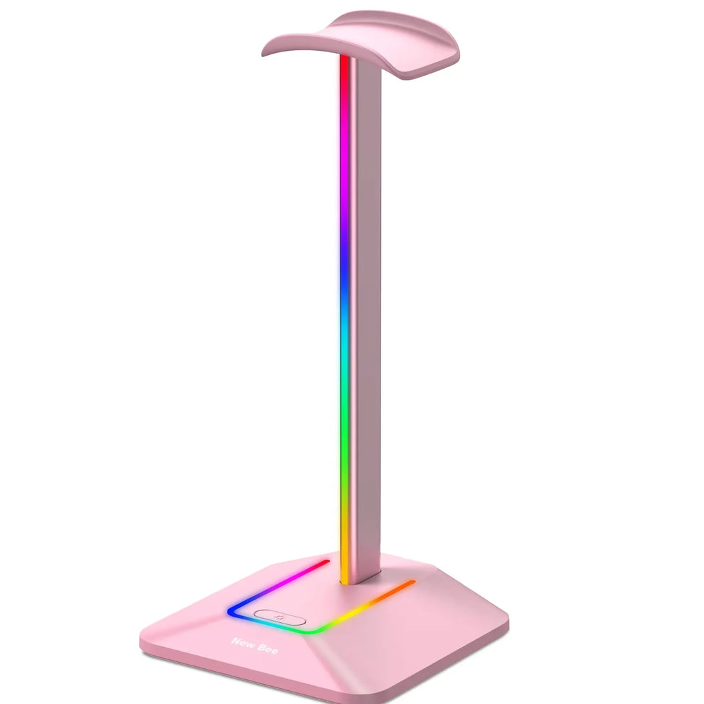 INIVEX Aura RGB Headset Stand with Dual USB Charging
