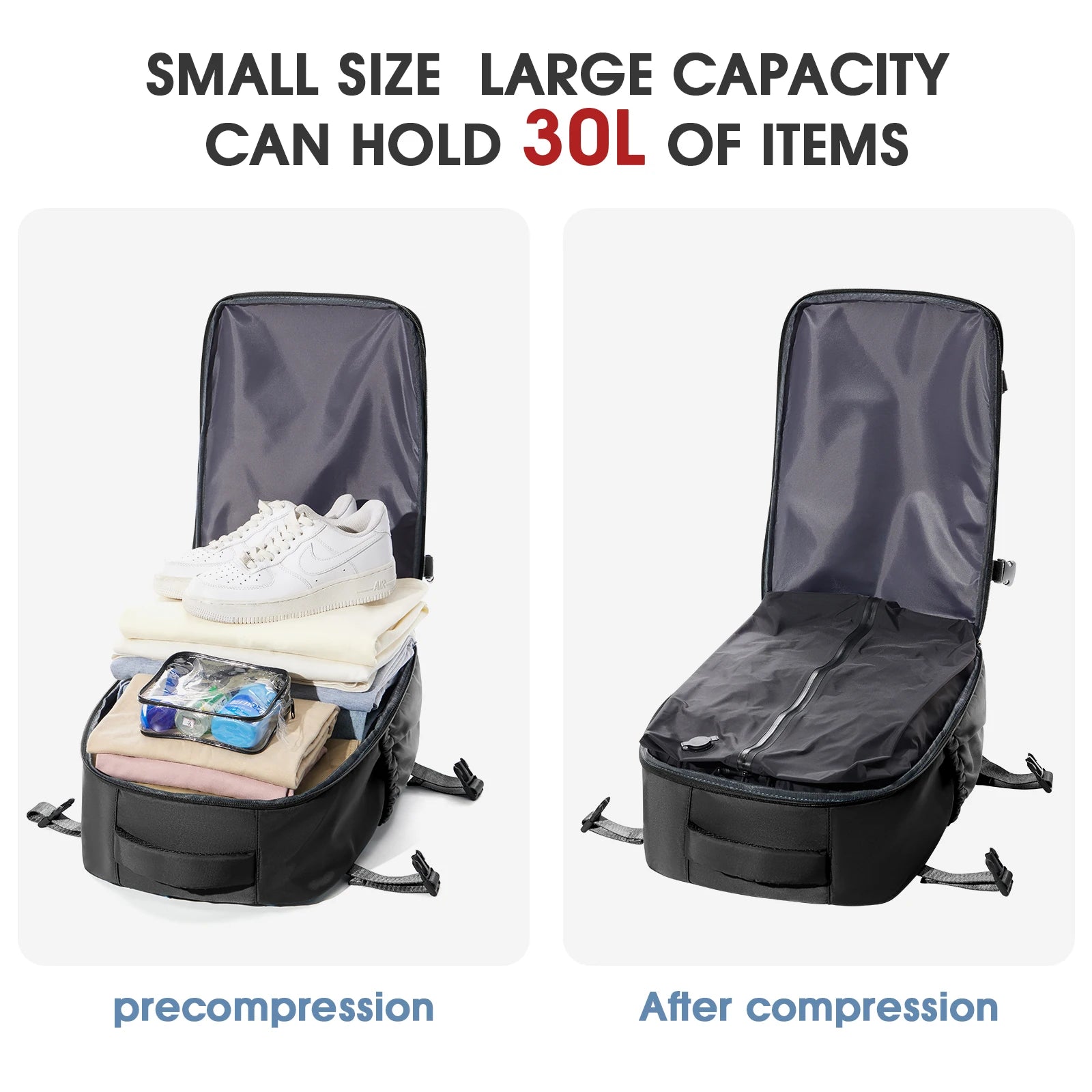 INIVEX VacPack Pro Compression Travel Backpack