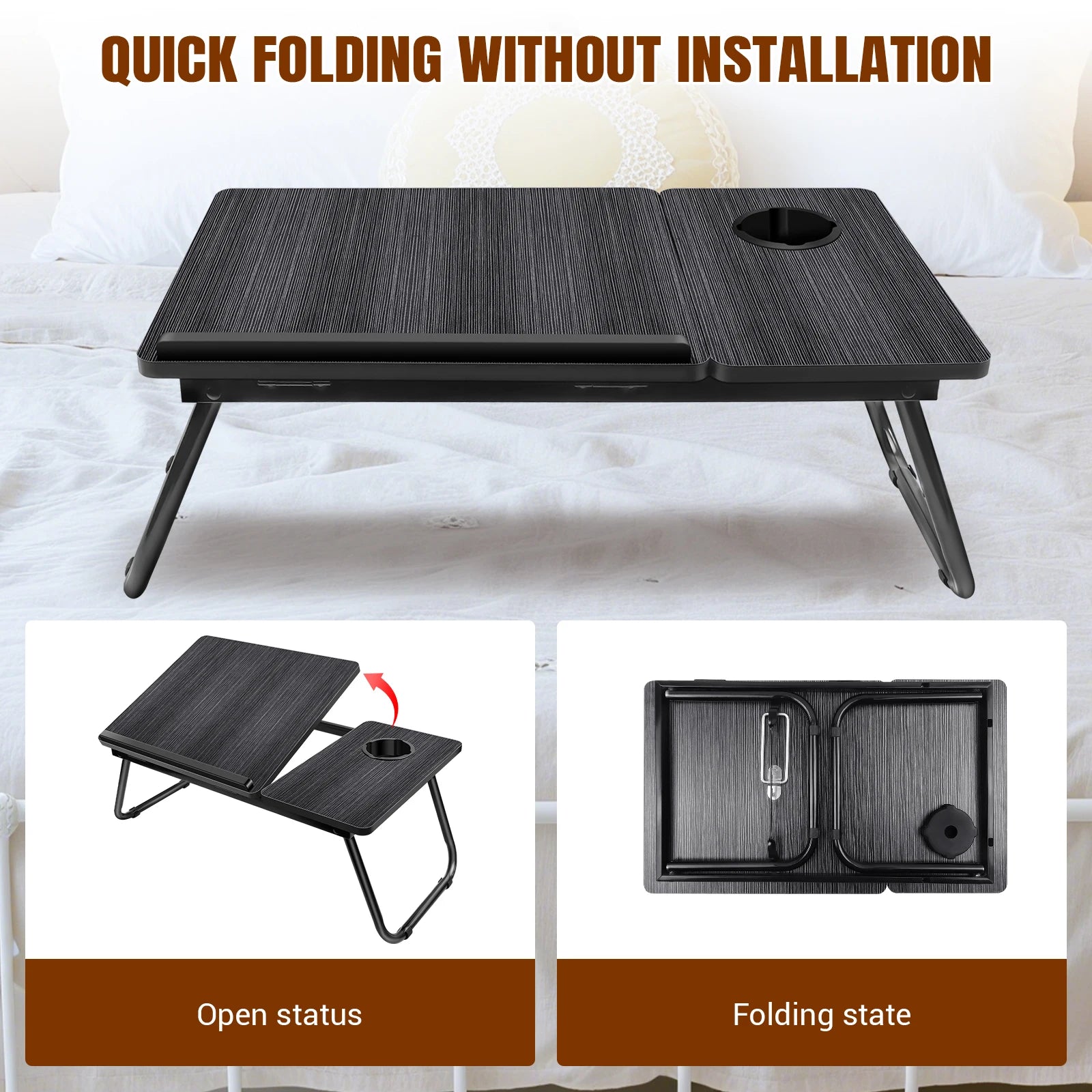 INIVEX LapDesk Folding Bed Table