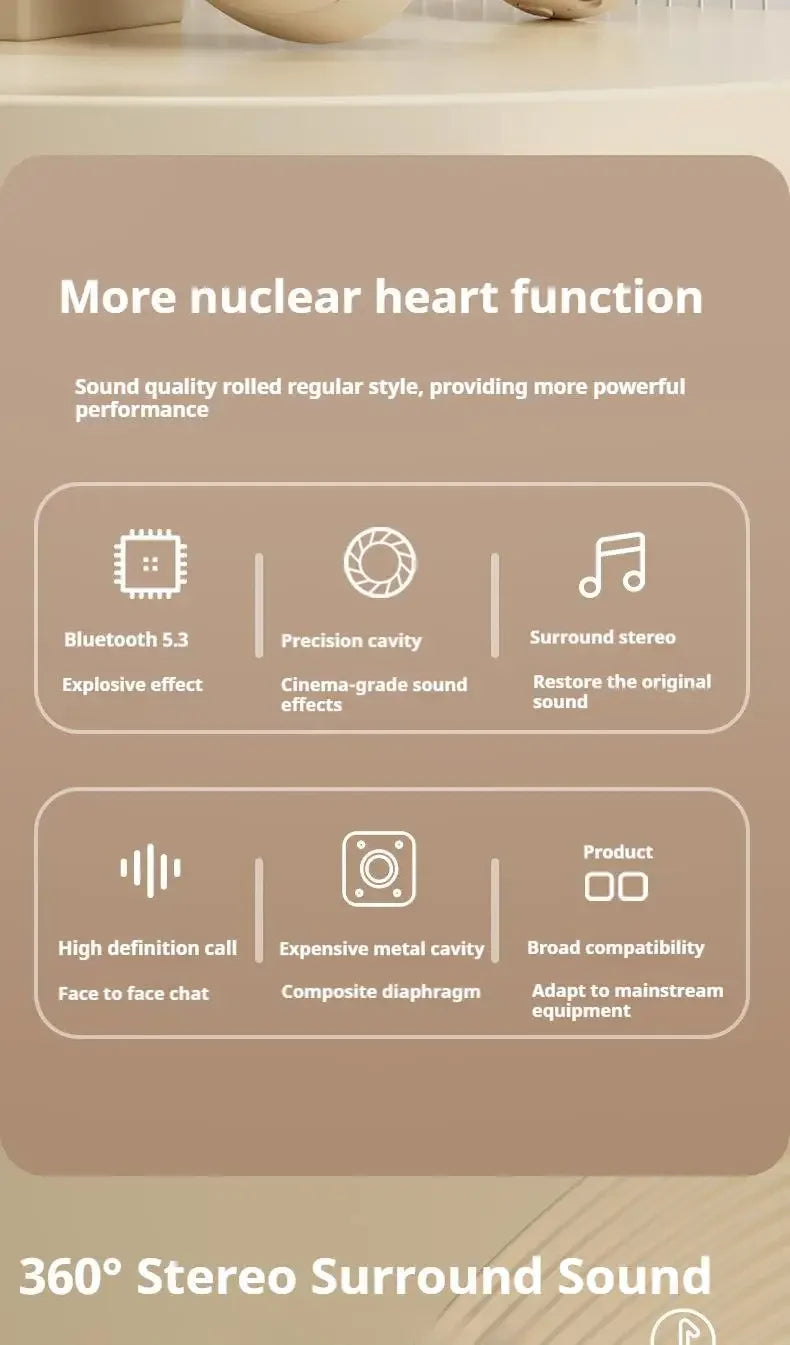 INIVEX Studio M5 Wireless Headphones – Immersive Stereo Sound