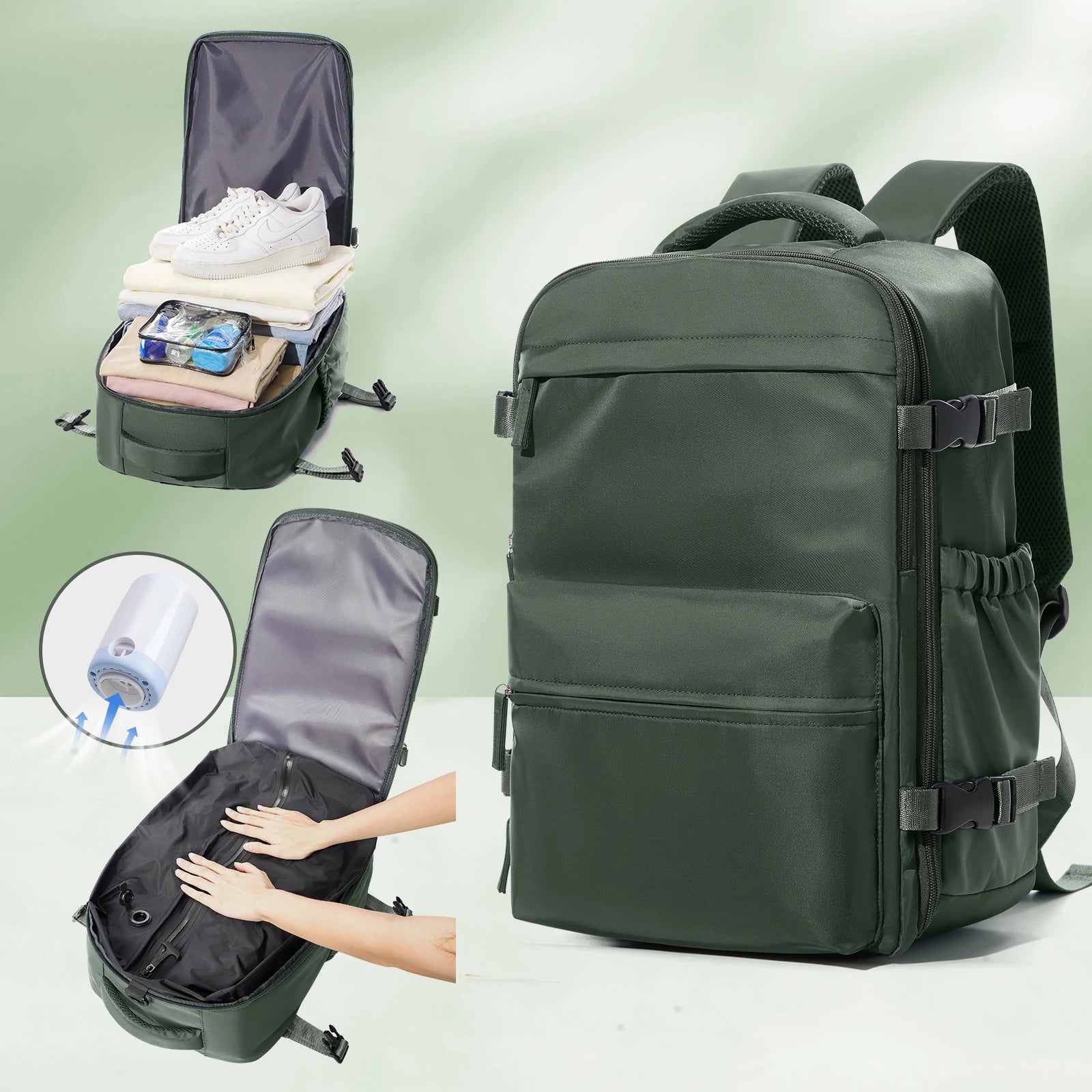 INIVEX VacPack Pro Compression Travel Backpack