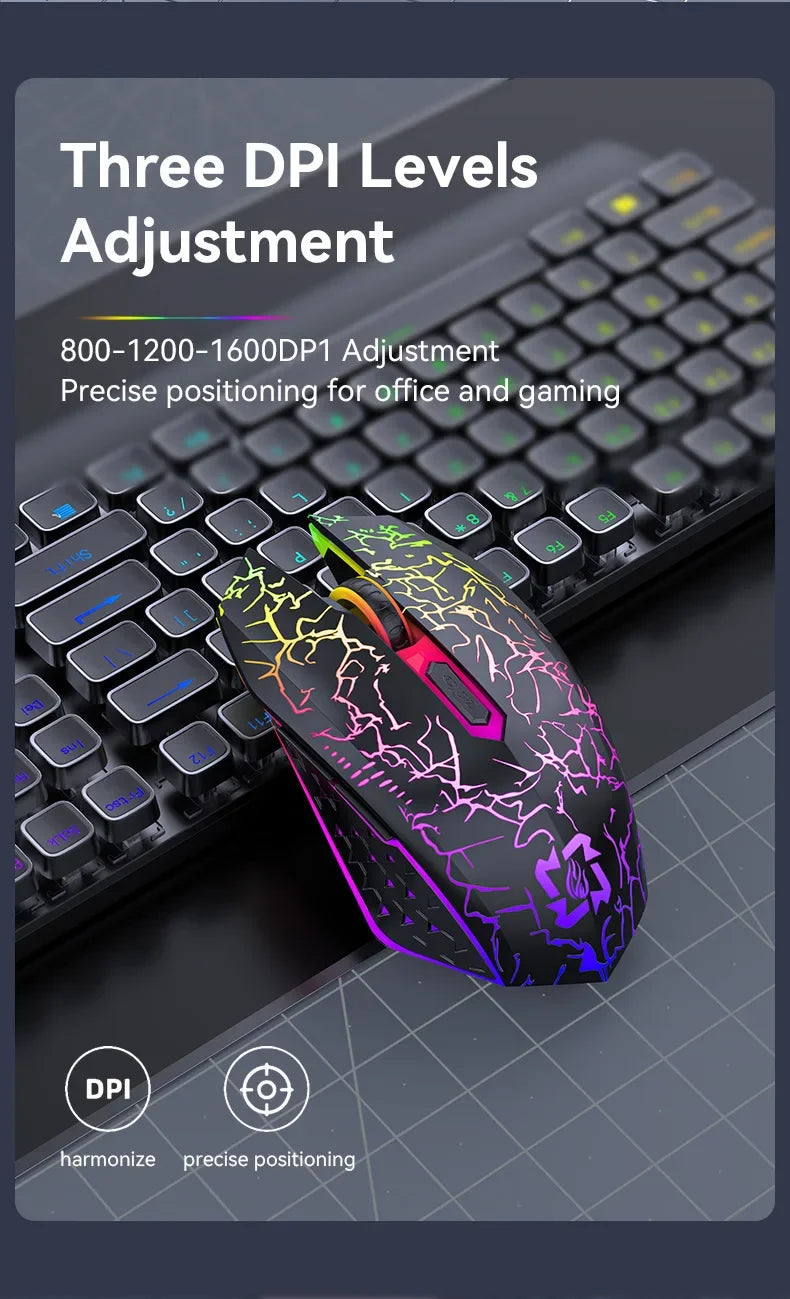INIVEX ThunderStrike™ Wireless RGB Gaming Mouse