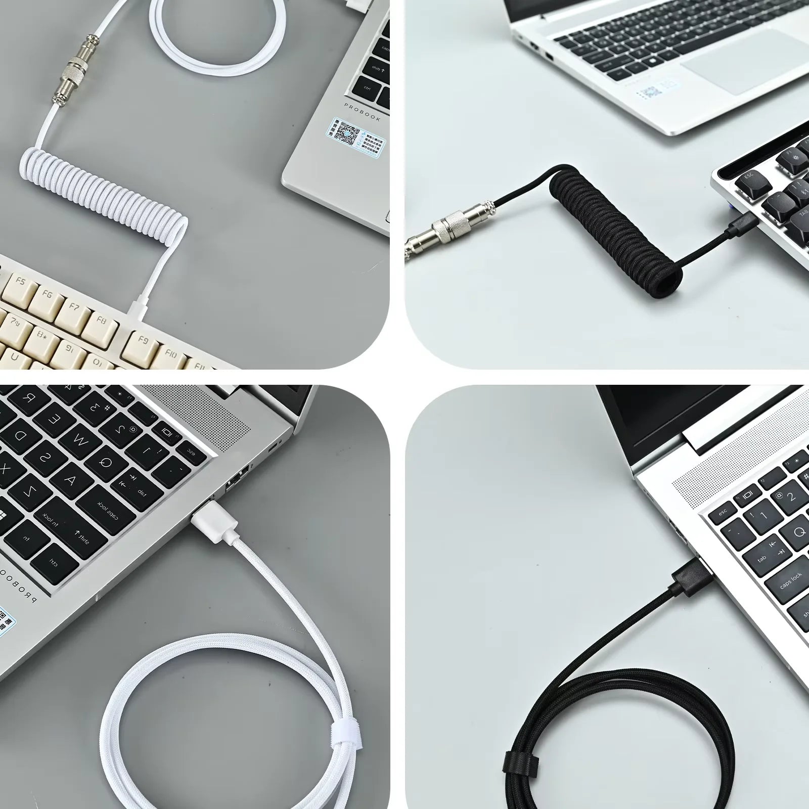INIVEX CoilCord Keyboard Cable