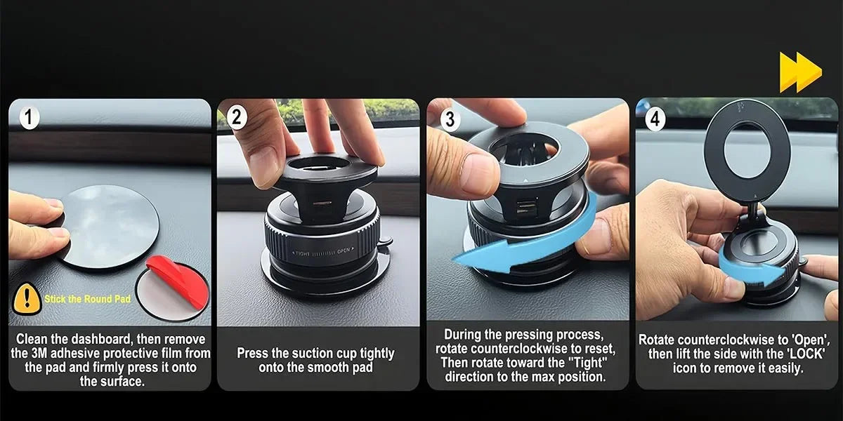 INIVEX HaloDock™ Magnetic Car Mount