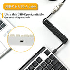 INIVEX CoilCord Keyboard Cable