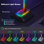 INIVEX Aura RGB Headset Stand with Dual USB Charging - INIVEX