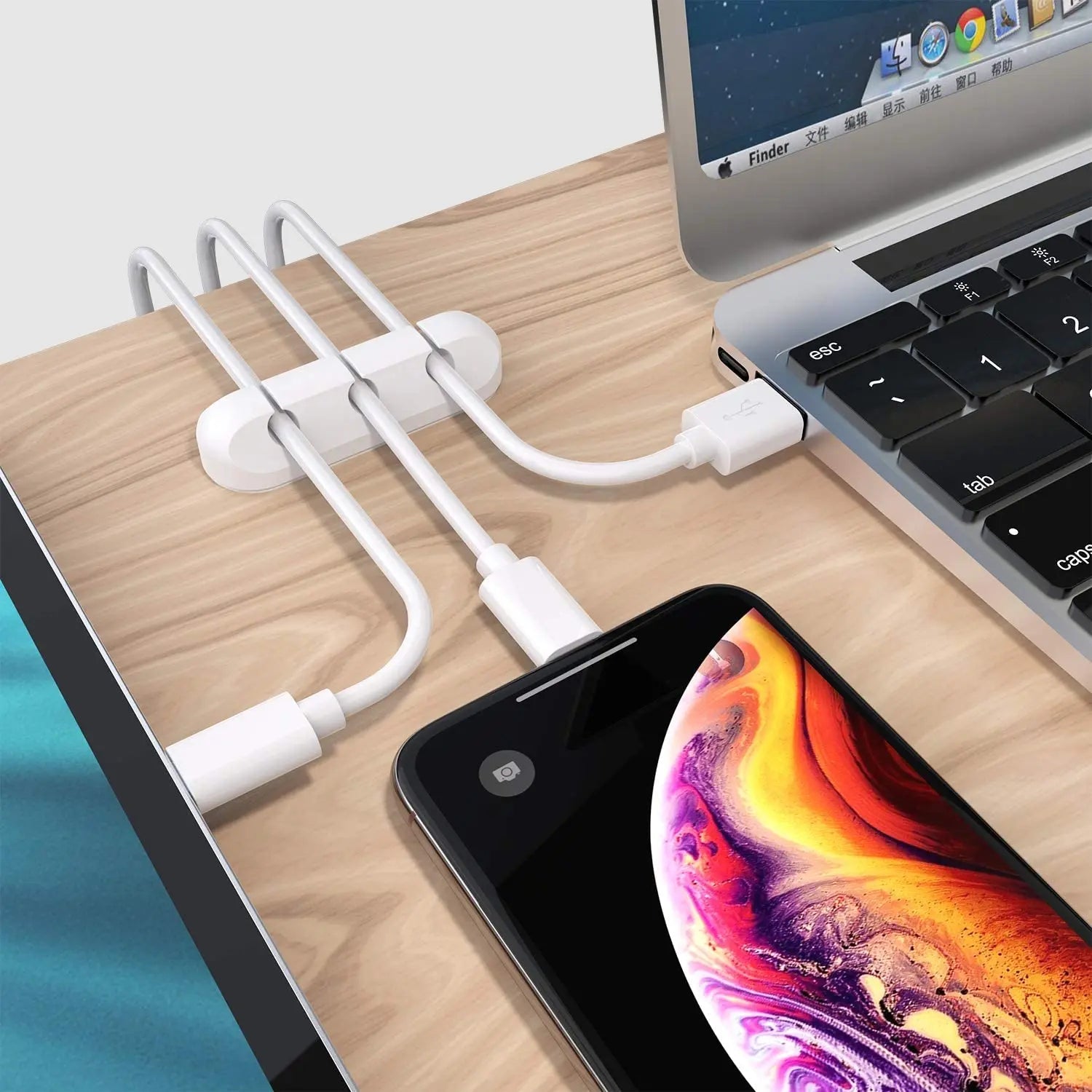 INIVEX CableClip Desk Organiser Set - INIVEX