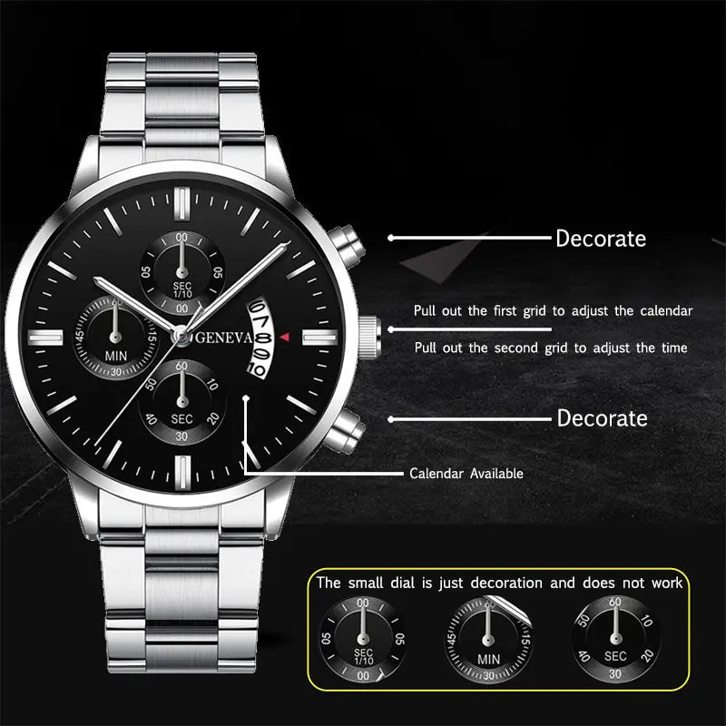 INIVEX ChronoSteel™ Executive Watch - INIVEX