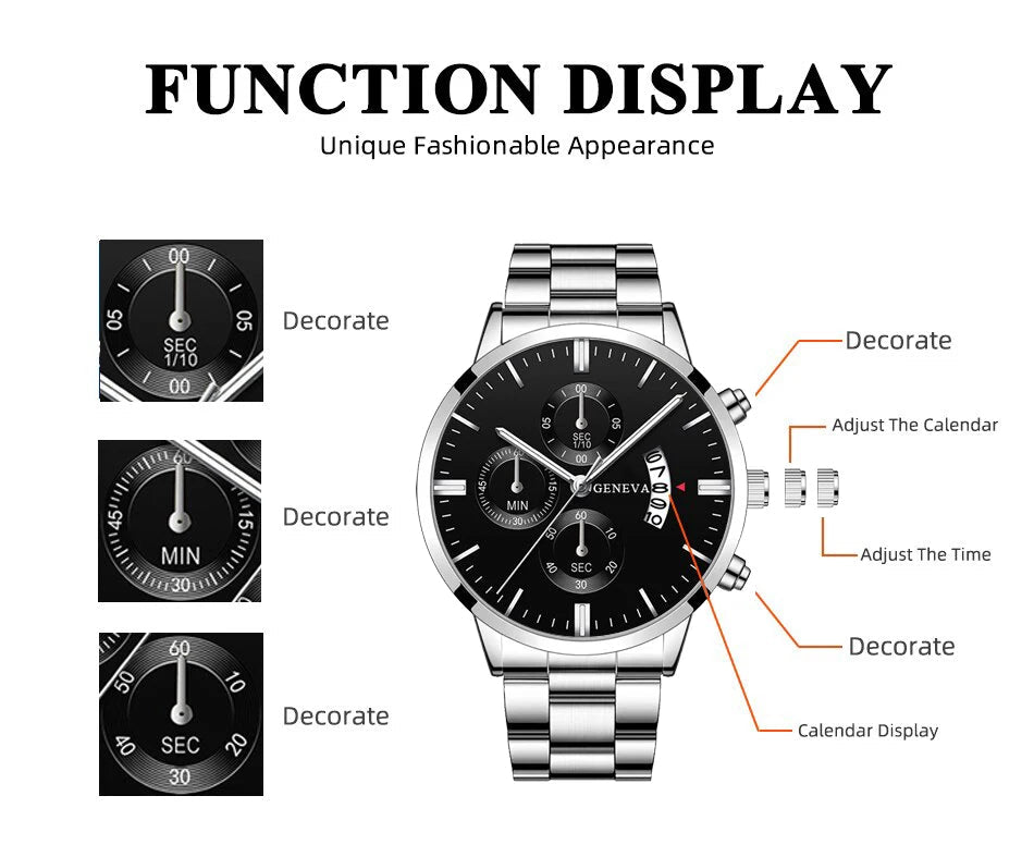 INIVEX ChronoSteel™ Executive Watch - INIVEX