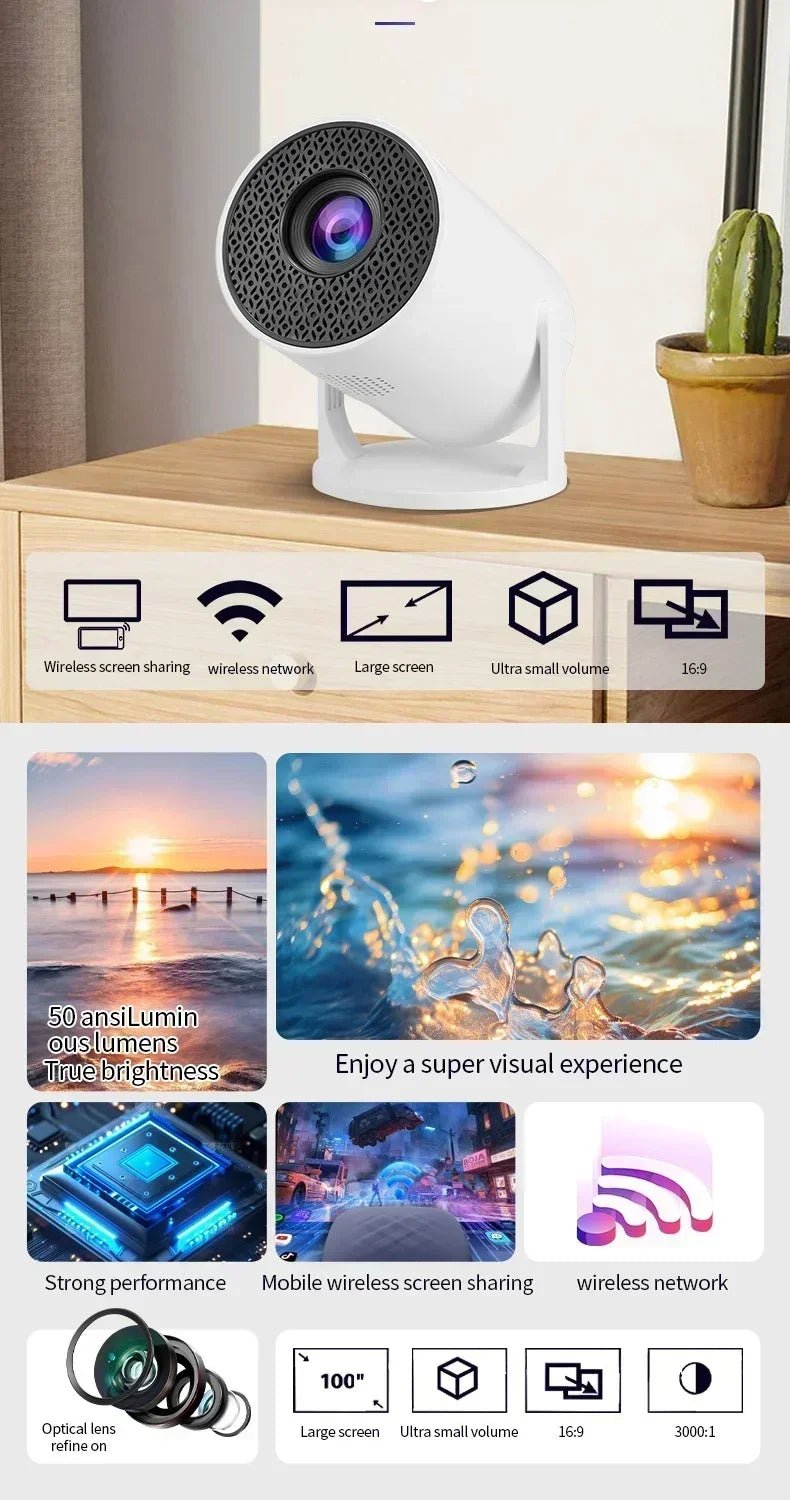 INIVEX CinéCast 4K Smart Projector - INIVEX