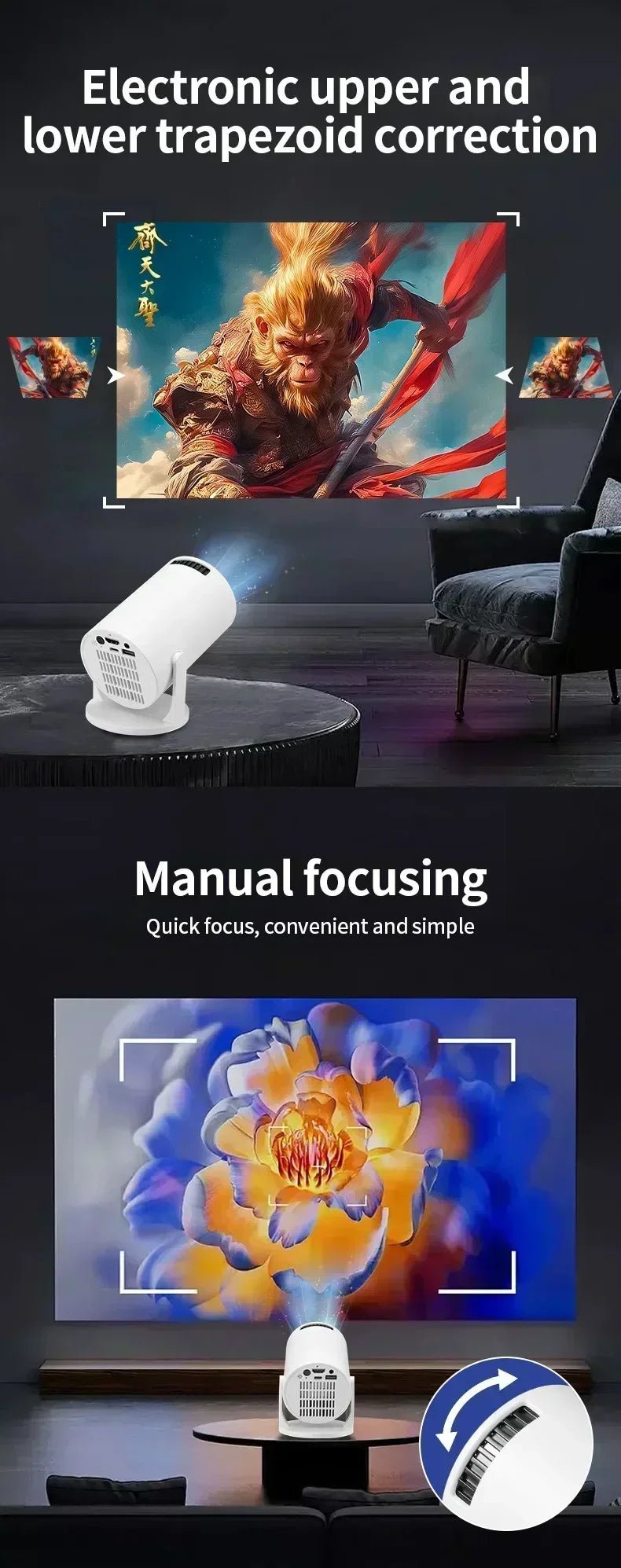 INIVEX CinéCast 4K Smart Projector - INIVEX