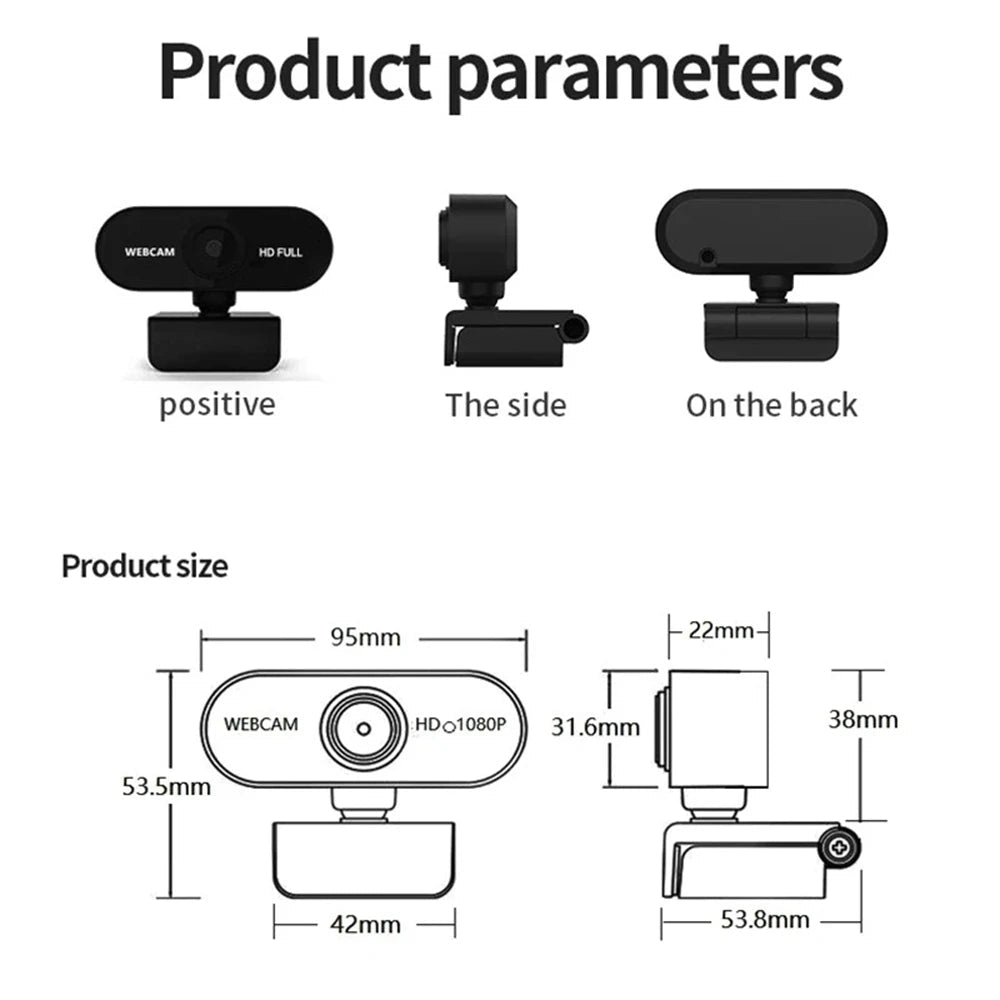 INIVEX ClearCam 2.5K HD Webcam - INIVEX