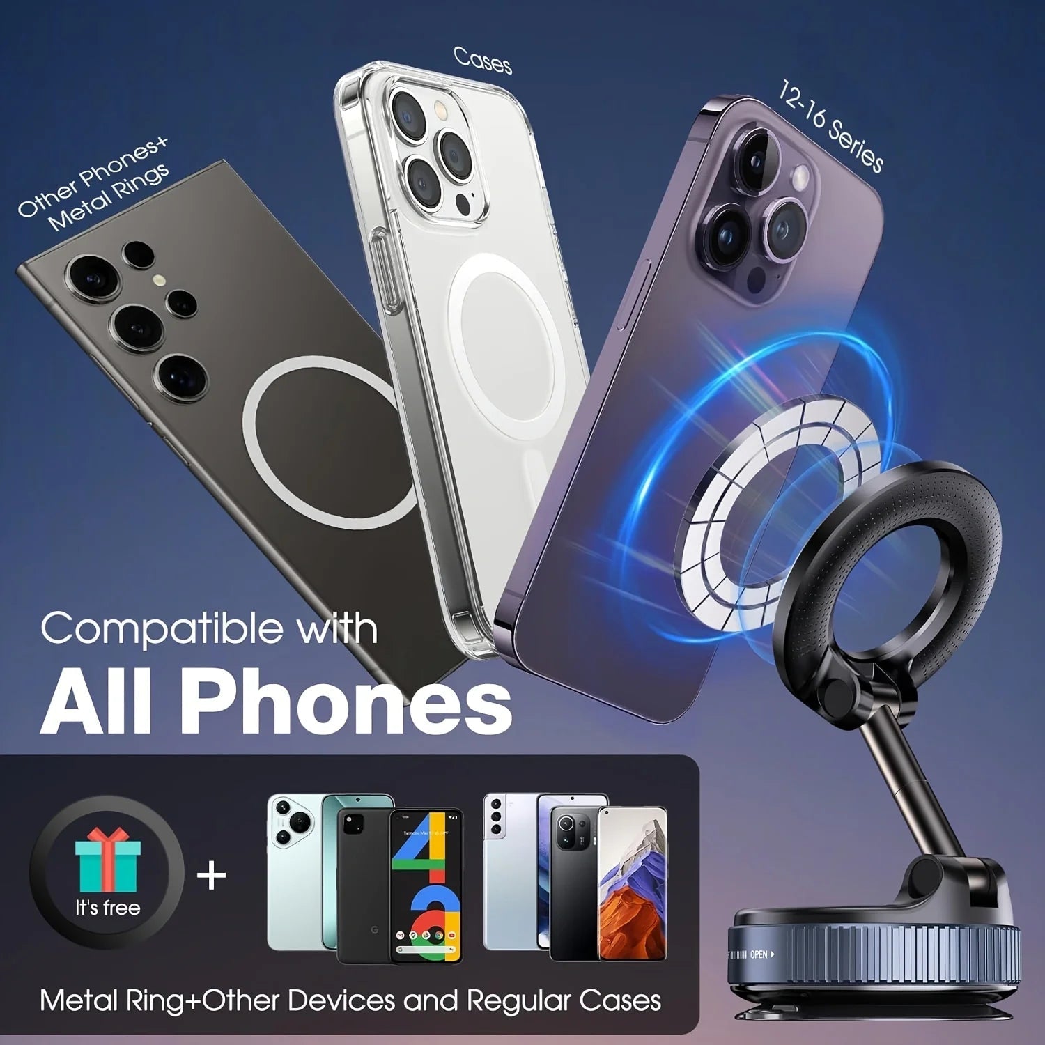 INIVEX HaloDock™ Magnetic Car Mount - INIVEX