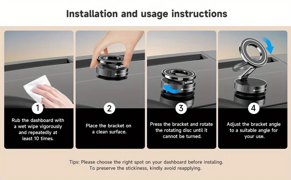 INIVEX HaloDock™ Magnetic Car Mount - INIVEX