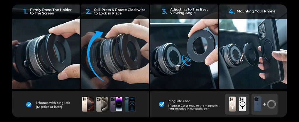 INIVEX HaloDock™ Magnetic Car Mount - INIVEX