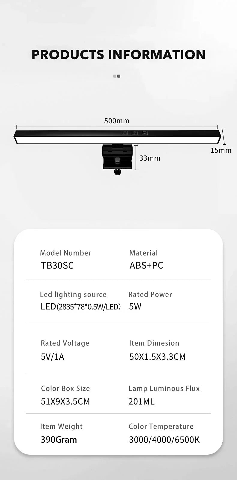INIVEX LumiBar Pro Monitor Light - INIVEX