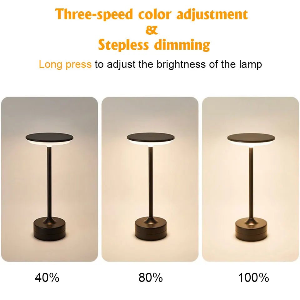 INIVEX Lumièra™ Touch Gold Table Lamp - INIVEX