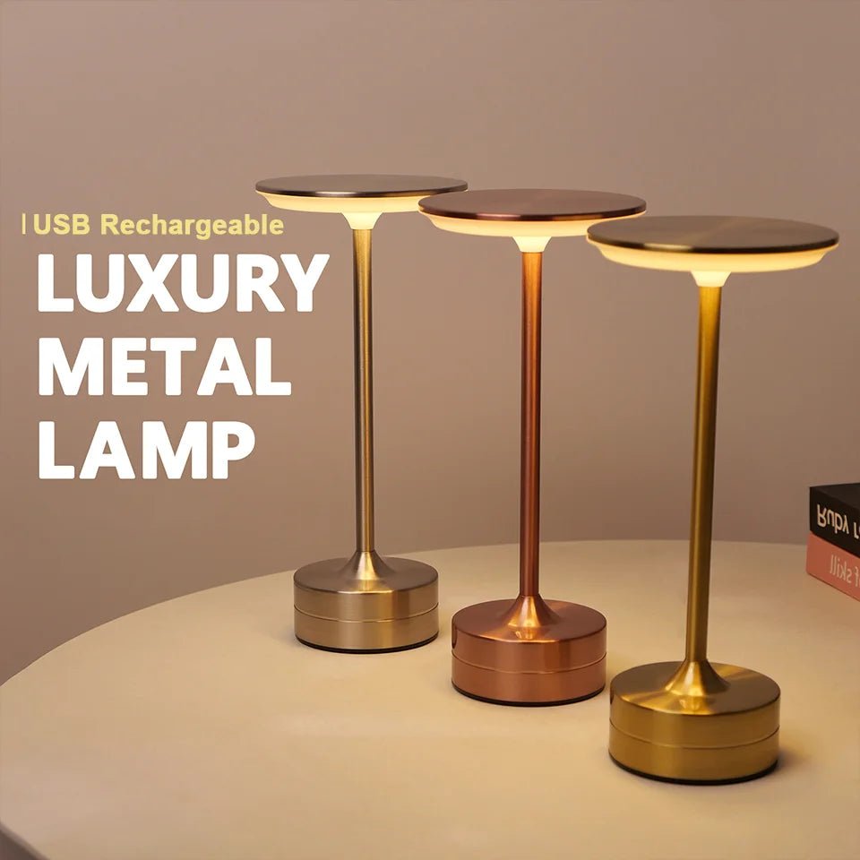 INIVEX Lumièra™ Touch Gold Table Lamp - INIVEX