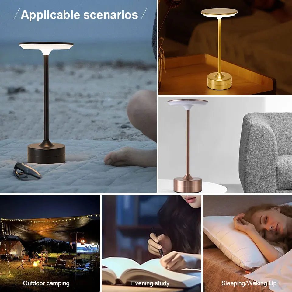 INIVEX Lumièra™ Touch Gold Table Lamp - INIVEX