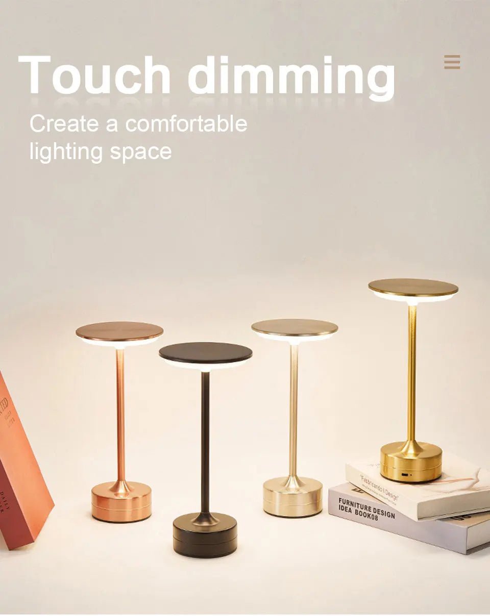 INIVEX Lumièra™ Touch Gold Table Lamp - INIVEX
