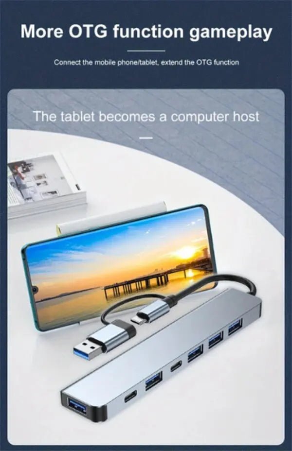 INIVEX NexPort 7 - in - 1 USB - C Hub - INIVEX