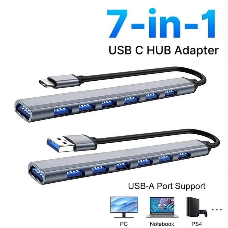 INIVEX NexPort 7 - in - 1 USB - C Hub - INIVEX