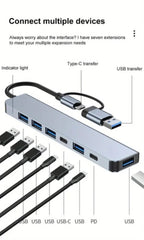 INIVEX NexPort 7 - in - 1 USB - C Hub - INIVEX