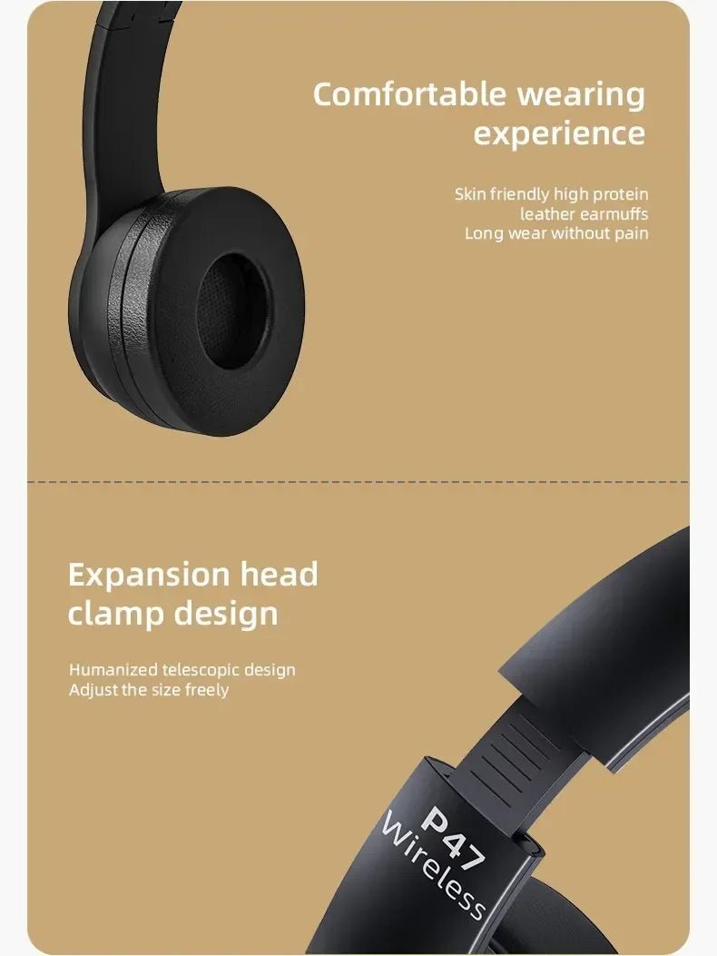 INIVEX NovaSound™ Fold Wireless Headphones - INIVEX