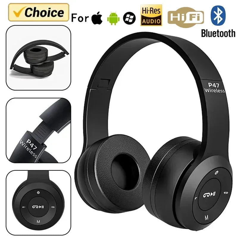 INIVEX NovaSound™ Fold Wireless Headphones - INIVEX