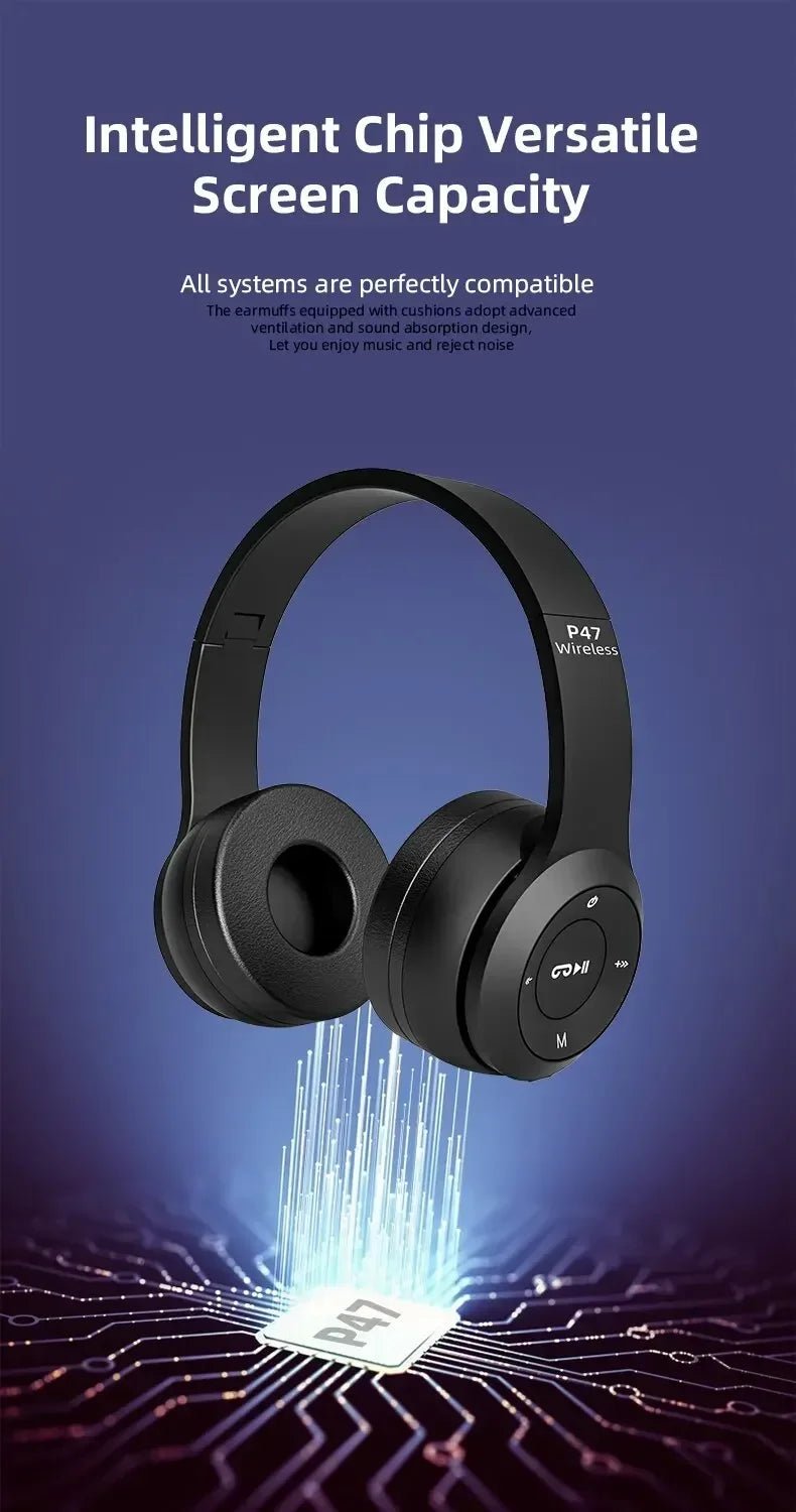INIVEX NovaSound™ Fold Wireless Headphones - INIVEX