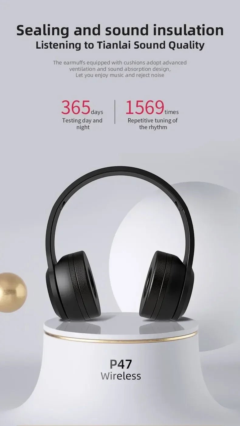 INIVEX NovaSound™ Fold Wireless Headphones - INIVEX