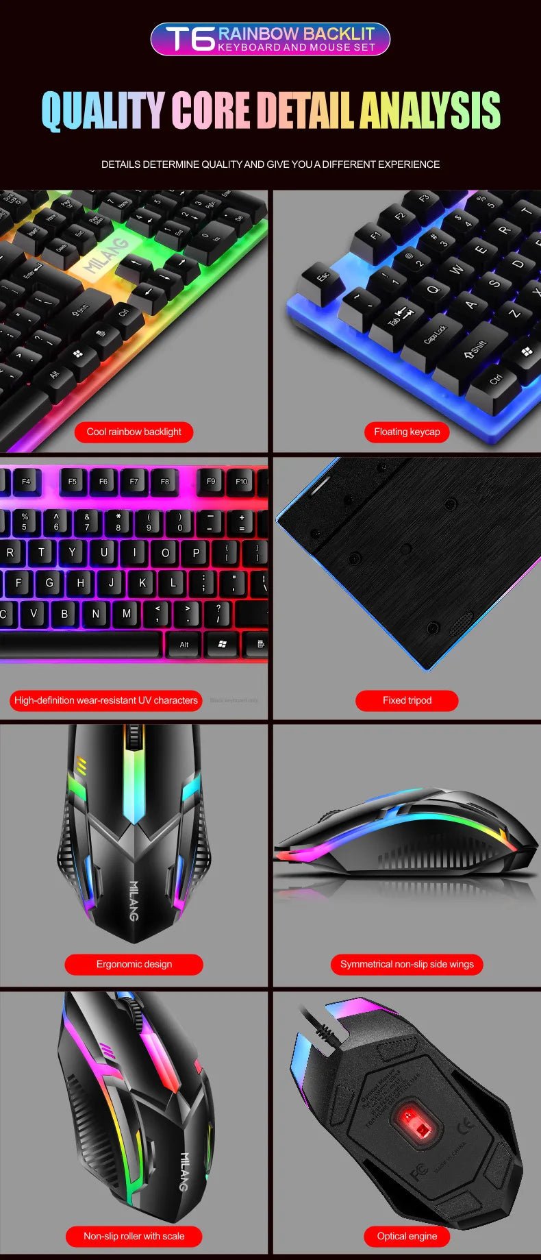 INIVEX Phantom RGB Pro Gaming Combo - INIVEX