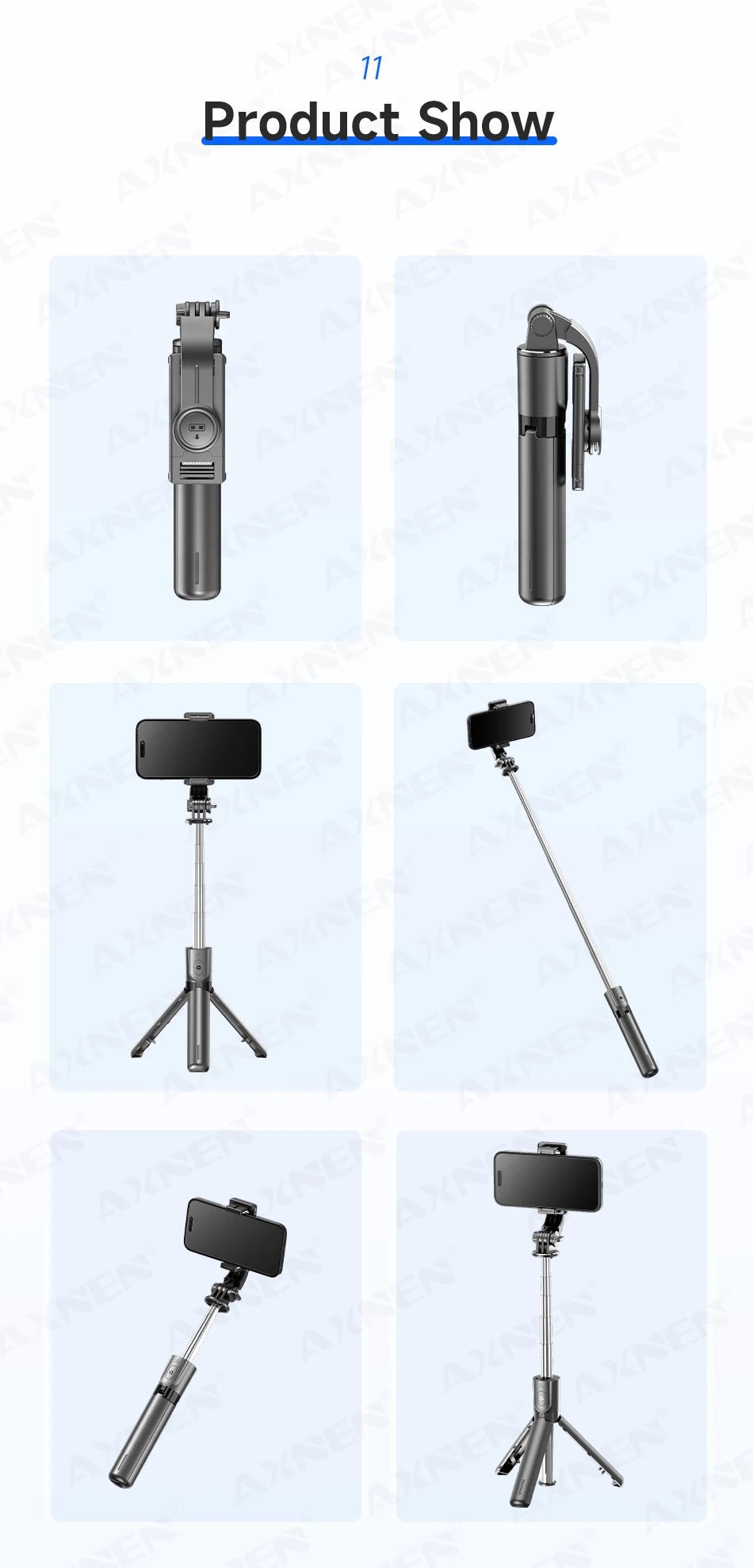 INIVEX SnapPro Bluetooth Selfie Stick - INIVEX