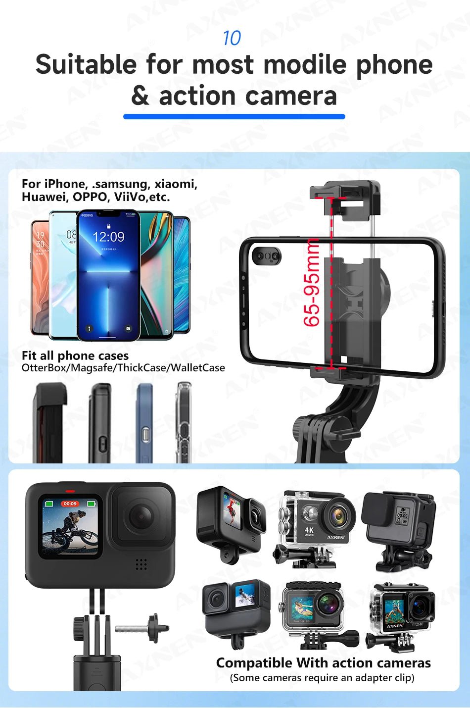INIVEX SnapPro Bluetooth Selfie Stick - INIVEX