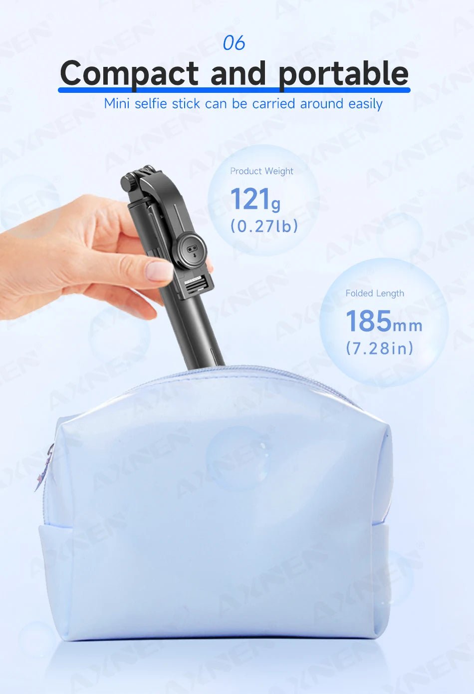 INIVEX SnapPro Bluetooth Selfie Stick - INIVEX
