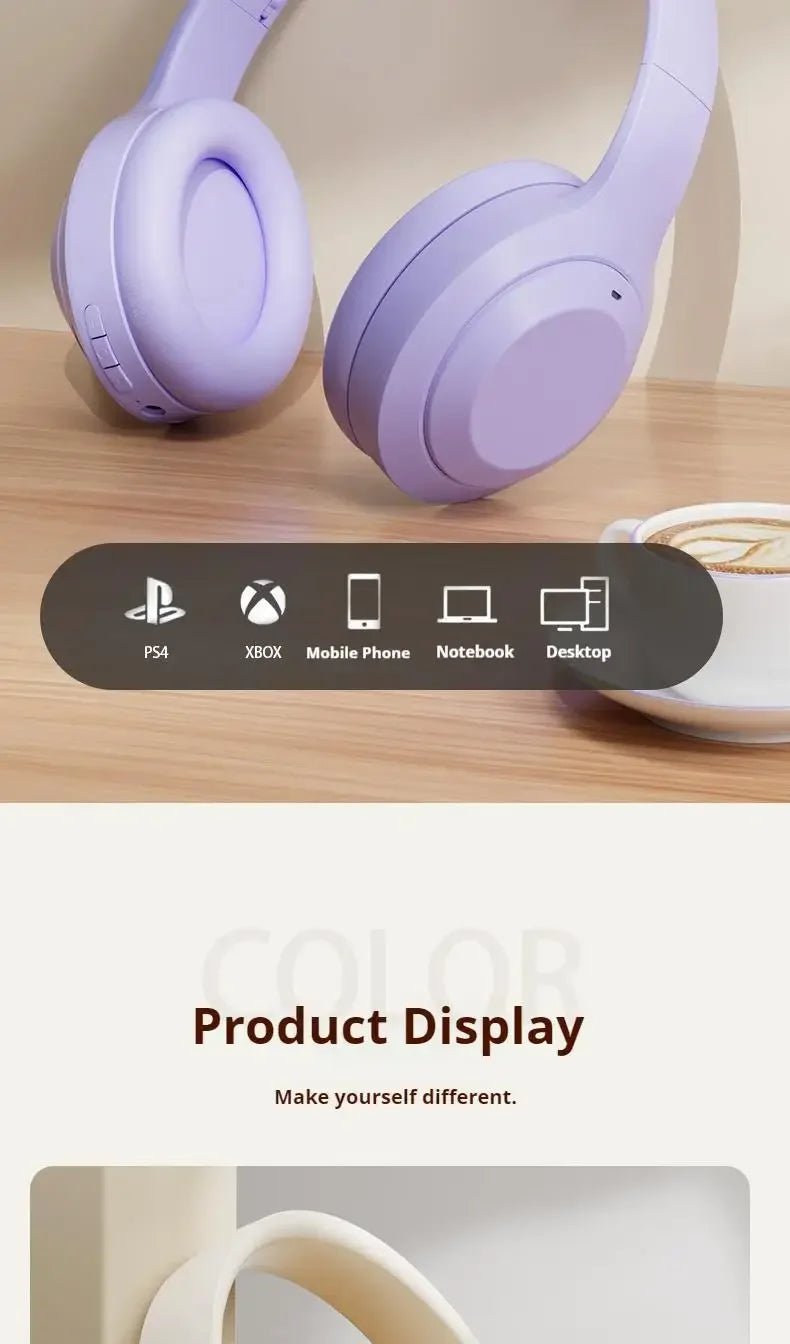 INIVEX Studio M5 Wireless Headphones – Immersive Stereo Sound - INIVEX
