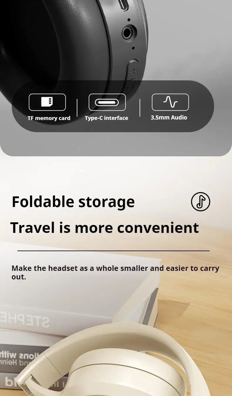 INIVEX Studio M5 Wireless Headphones – Immersive Stereo Sound - INIVEX